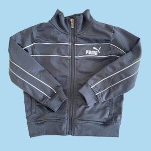 Toddler Boys Puma Track Jacket 2T Gray‎ Full Zip
